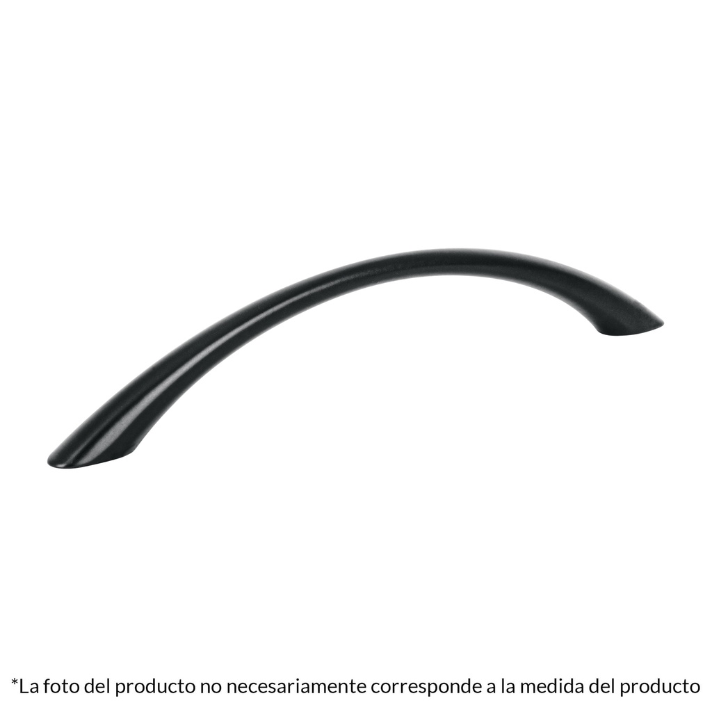 JAL-0261 | Jaladera de 96mm estilo 'Arco' acabado negro, Hermex