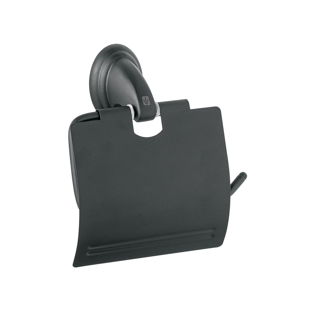 AQA-82M | Portarrollo metálico acabado negro, Foset Aqua