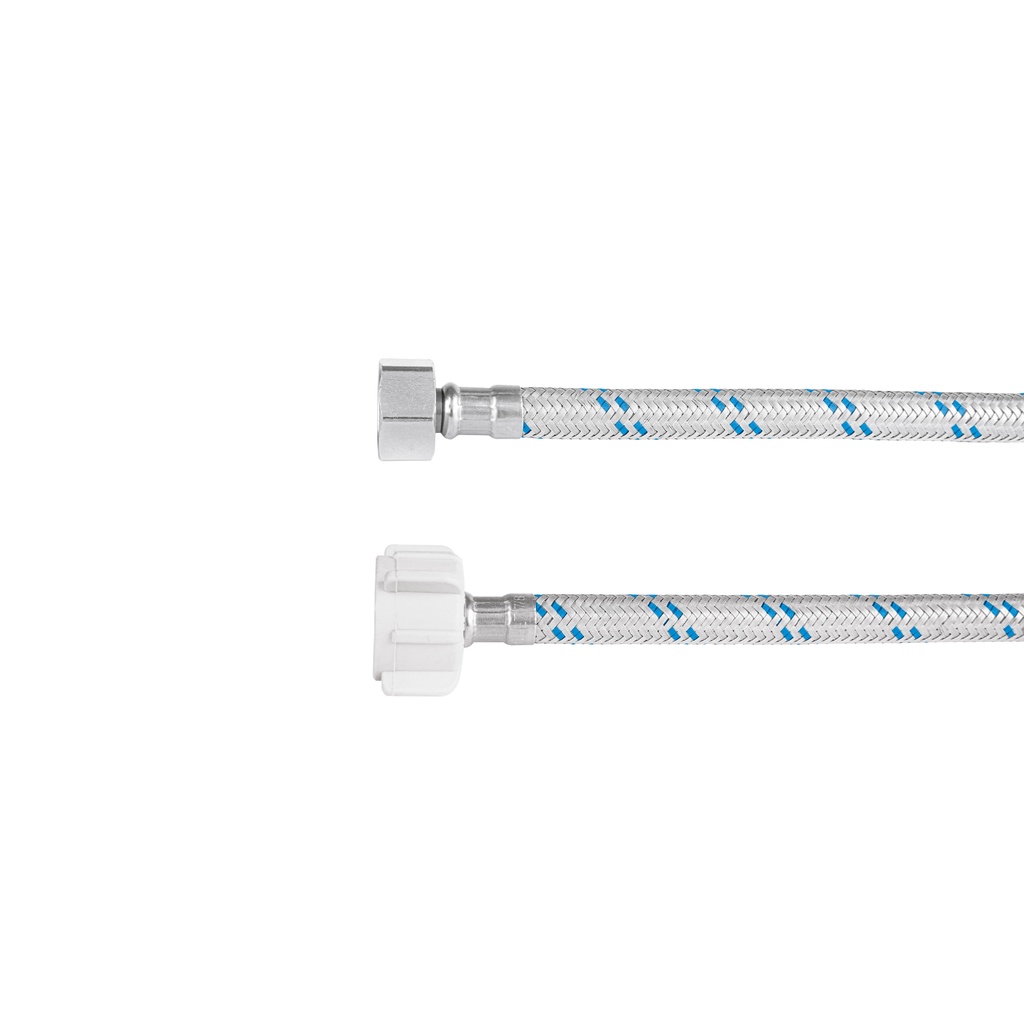 FWC-P50 | Manguera p/WC, aluminio, 1/2' x 7/8', 50 cm, plástico/latón