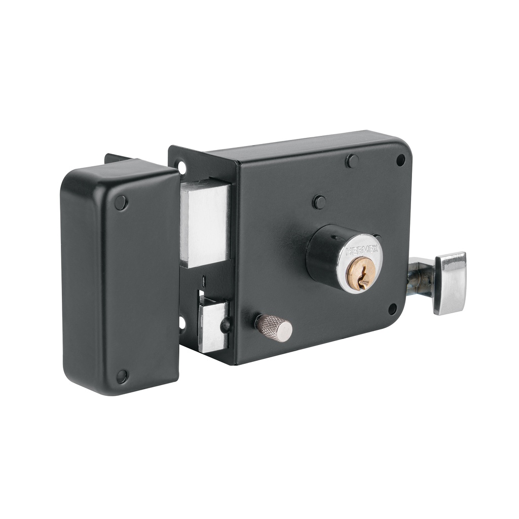 CS-756I | Cerradura sobreponer izq instala-fácil, tradicional, negro