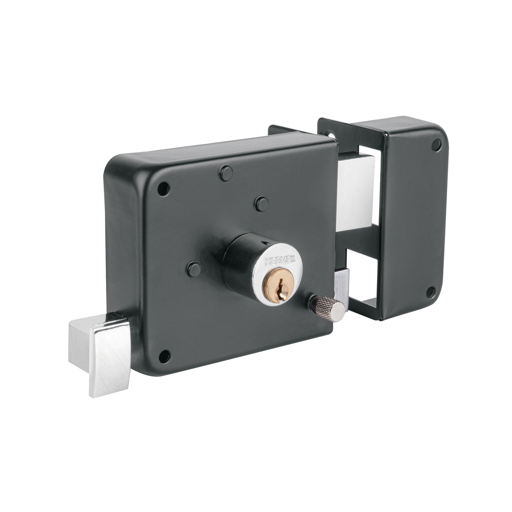 CS-756D | Cerradura sobreponer der instala-fácil, tradicional, negro