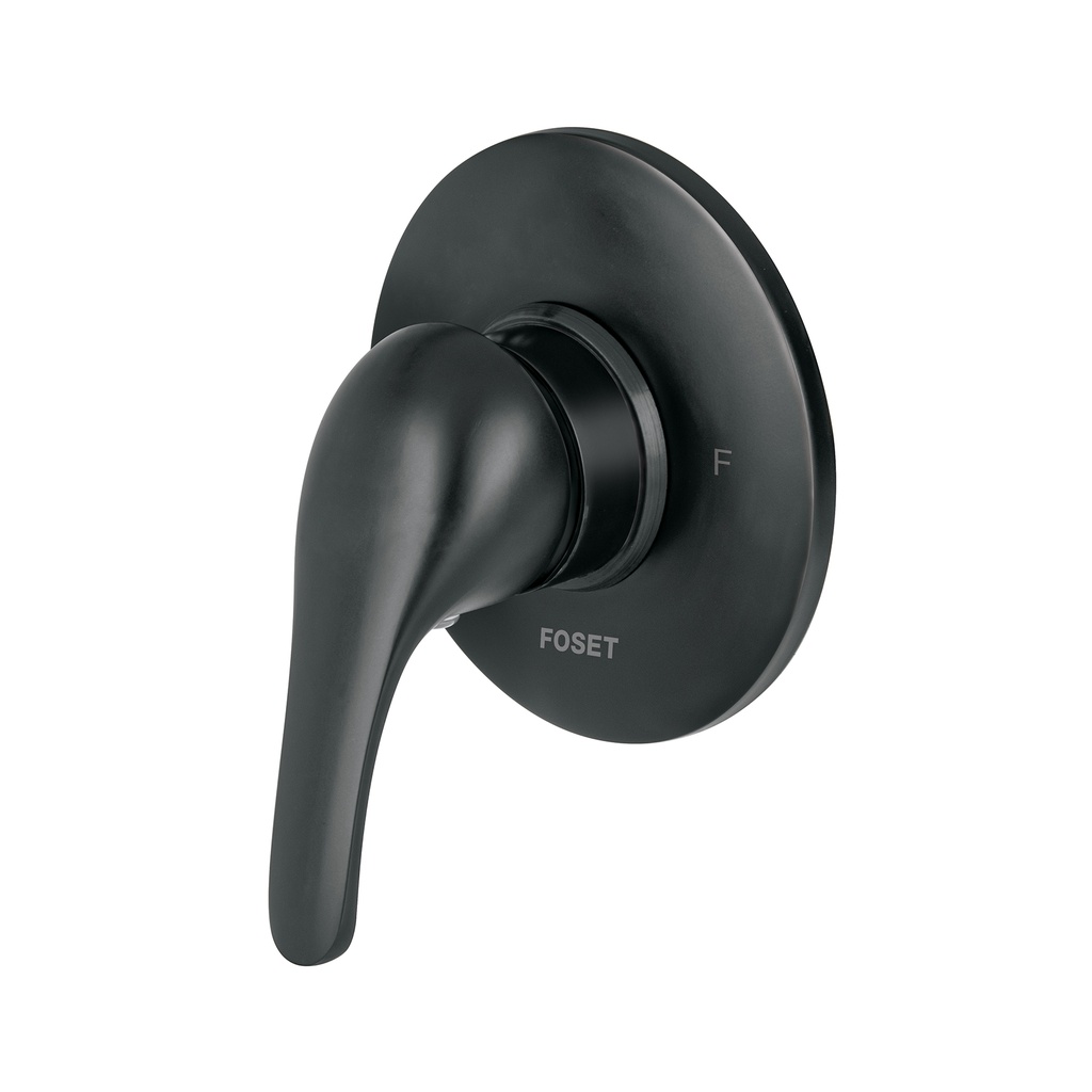 AQM-71M | Monomando para regadera, palanca, negro, Foset Aqua