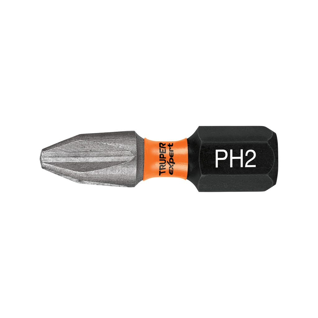 PUDE-1102I | Estuche con 5 puntas de cruz PH2 de impacto largo 1'