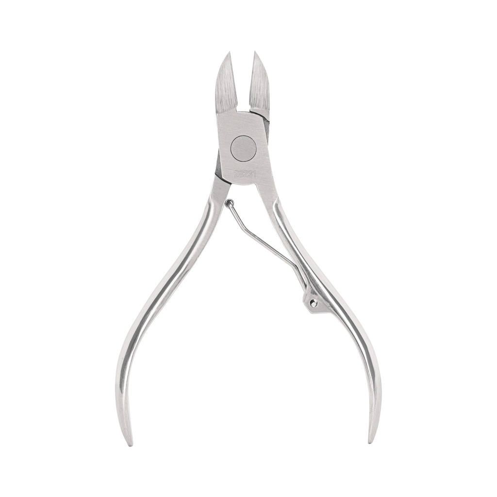 UNA-340P | Alicate para pedicure 4', cabeza curva, Pretul