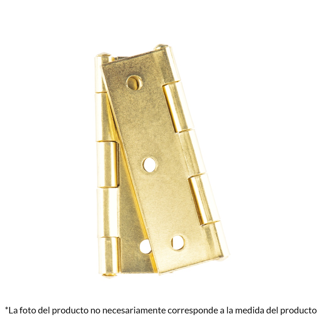 BR-101B | Bolsa con 2 bisagras rectangulares 1', acero latonado