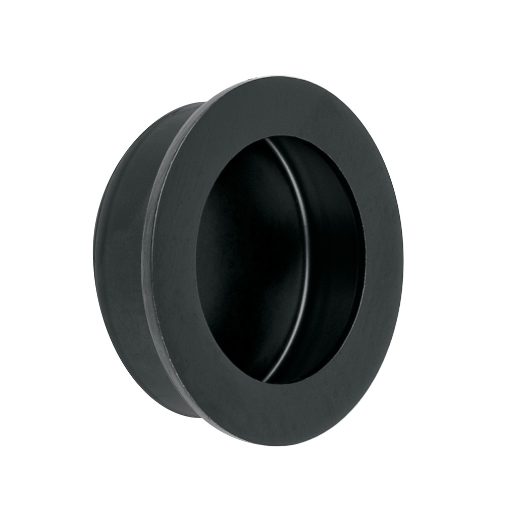 JALED-63 | Jaladera de embutir circular No. 3 acabado negro