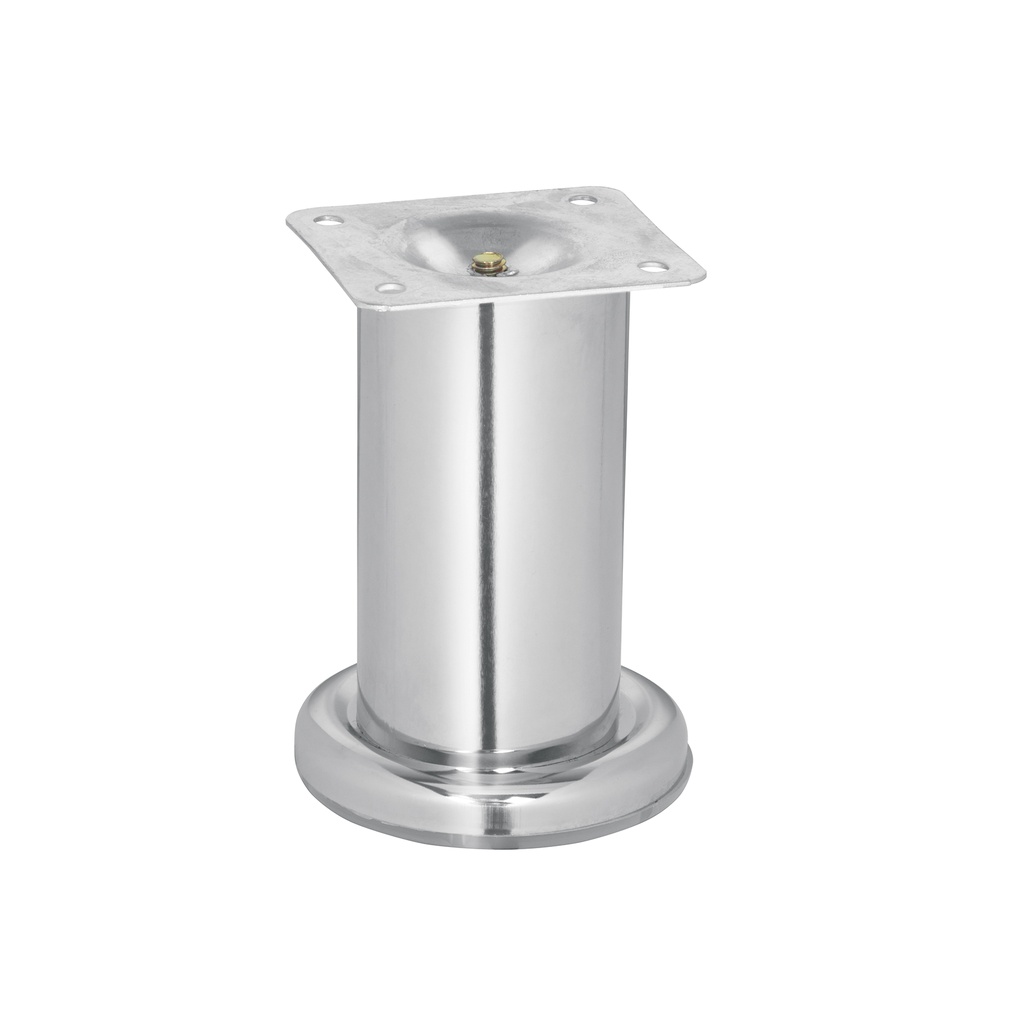 PAMU-10 | Pata para sofa y mueble, cromo, 100 mm altura, Hermex