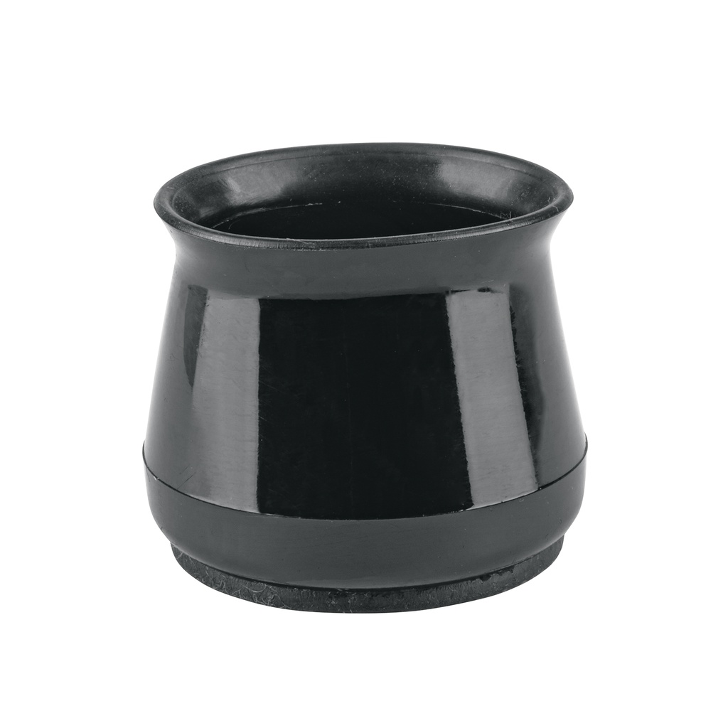 PRS-6 | Caja con 24 protectores para patas de silla, negro