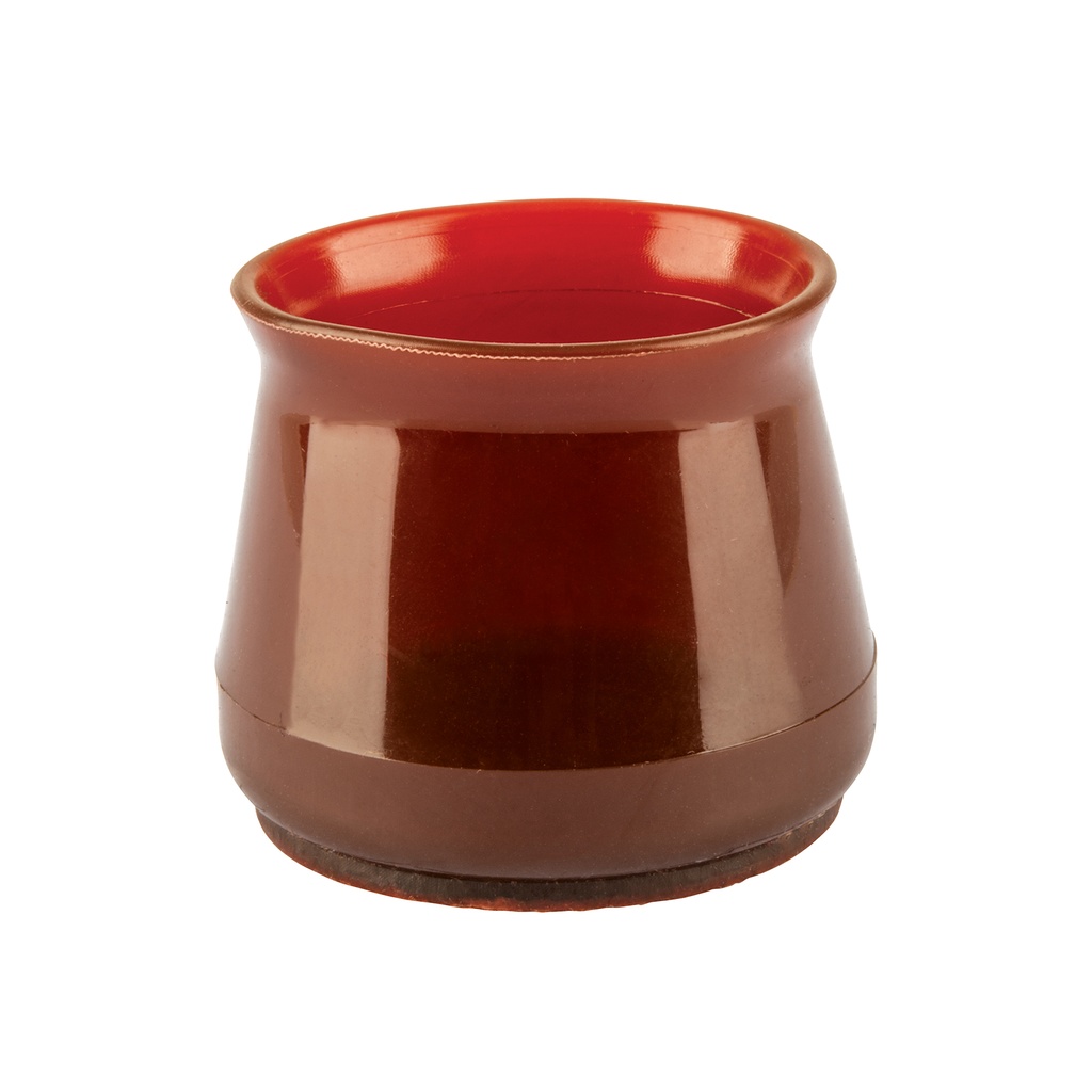 PRS-8 | Caja con 24 protectores para patas de silla, café