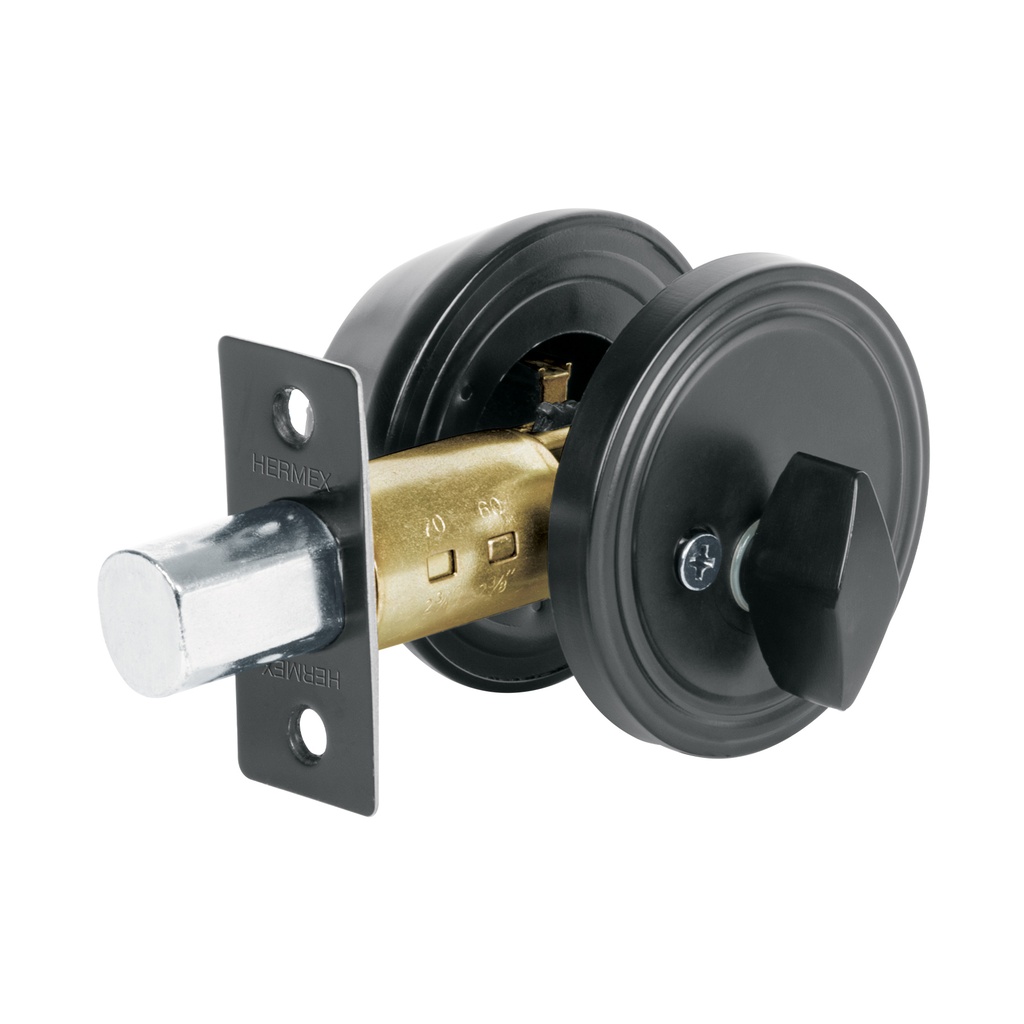 CERO-61P | Cerrojo llave-mariposa negro, llave tradicional, Basic