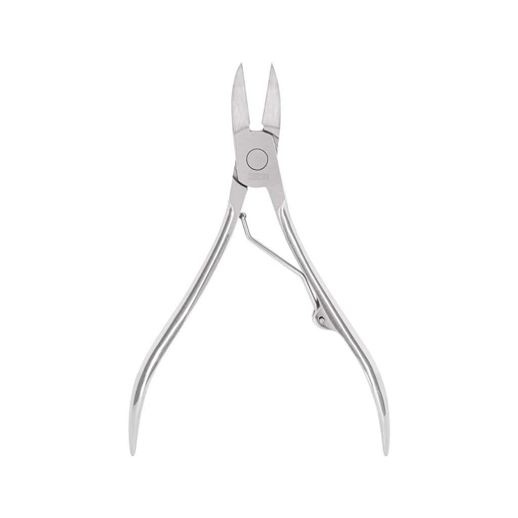 UNA-348P | Alicate para pedicure 4-3/4', cabeza curva, Pretul