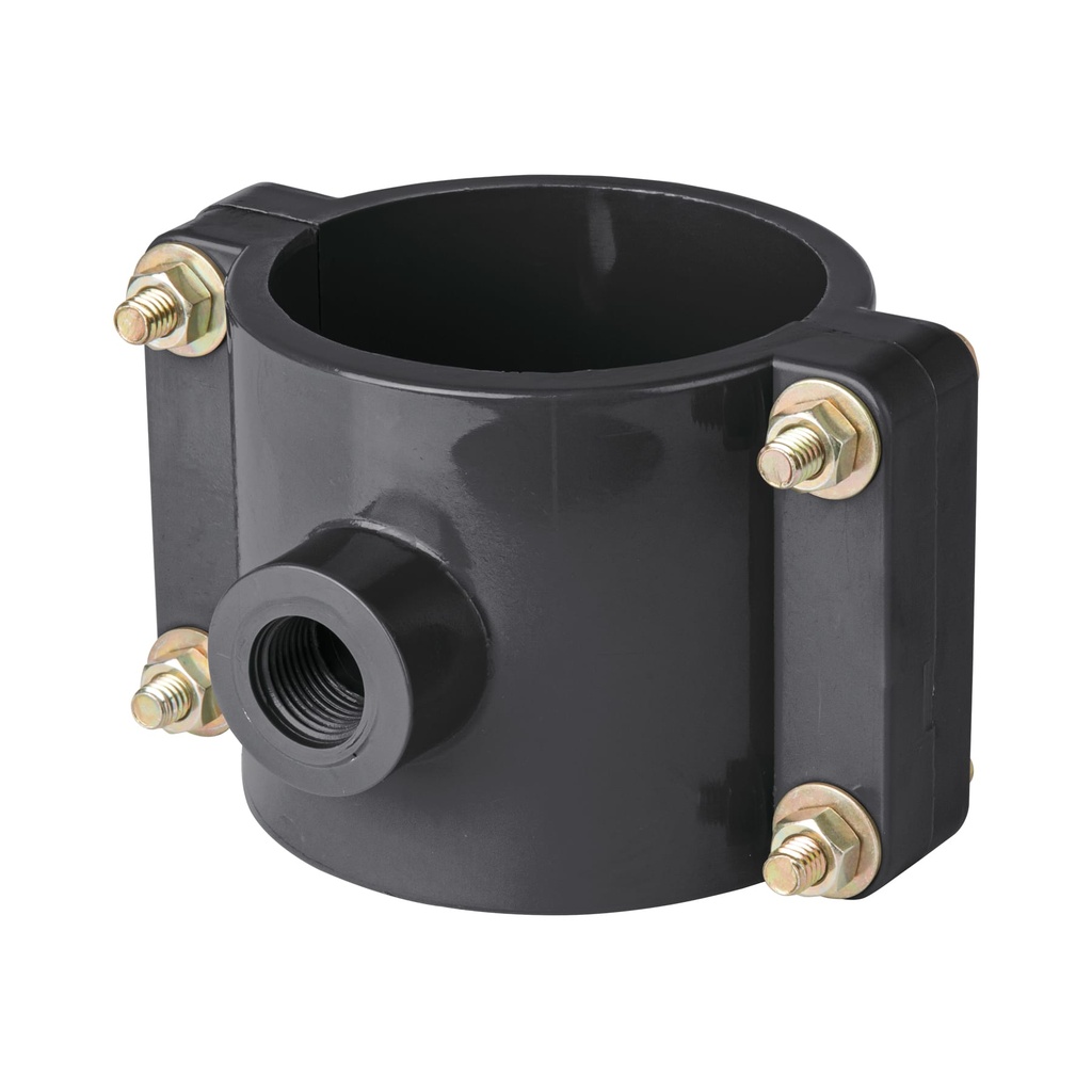 ATD-3 | Abrazadera para toma domiciliaria PP 3' x 1/2', Foset