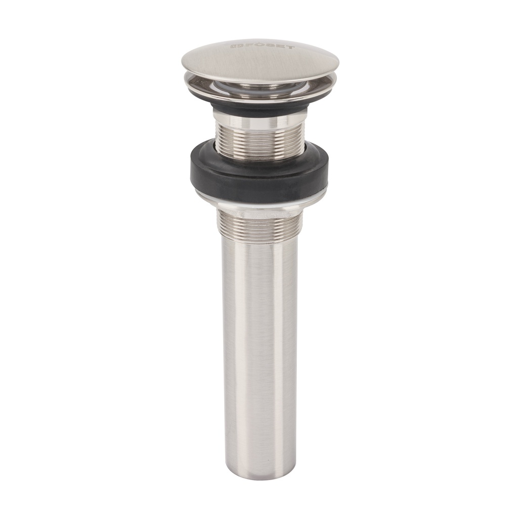 CE-226SN | Contra p/lavabo, 1-1/4', sin rebosadero, hongo, latón, satín