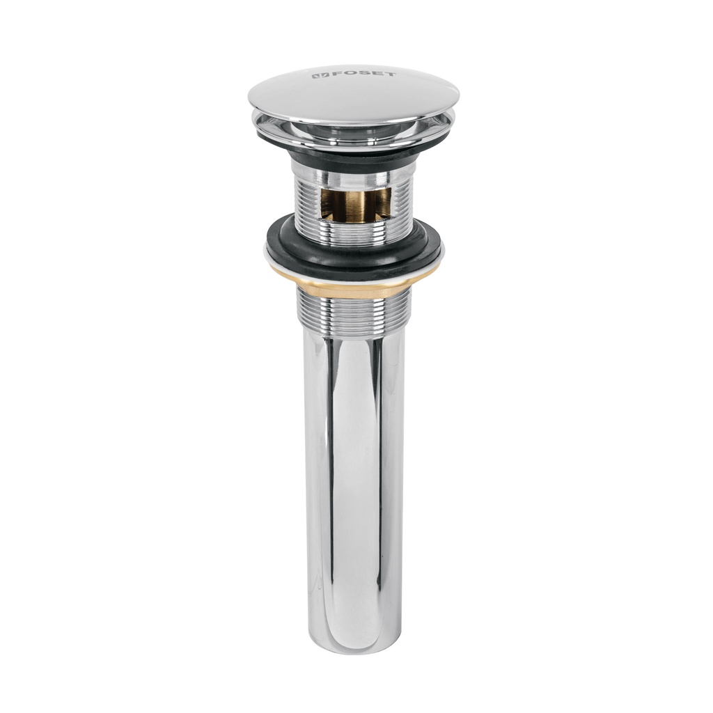 CE-226 | Contra p/lavabo, 1-1/4', con rebosadero, hongo, latón, cromo