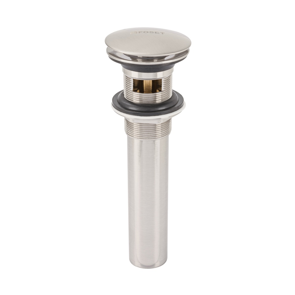 CE-226N | Contra p/lavabo, 1-1/4', con rebosadero, hongo, latón, satín