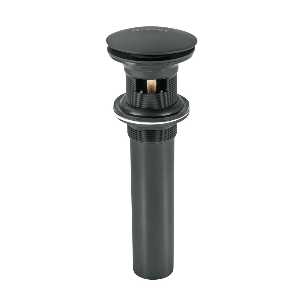 CE-226M | Contra p/lavabo, 1-1/4', con rebosadero, hongo, latón, negro