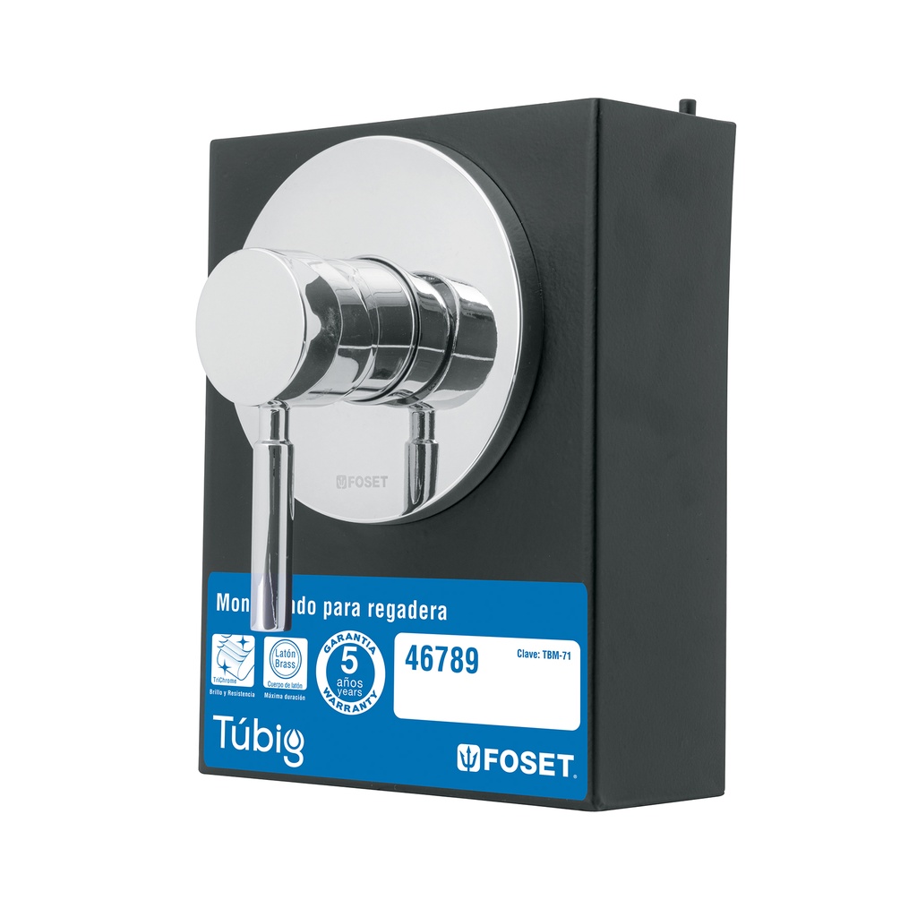 EX-TBM-71 | Exhibidor con monomando para regadera TBM-71, Foset