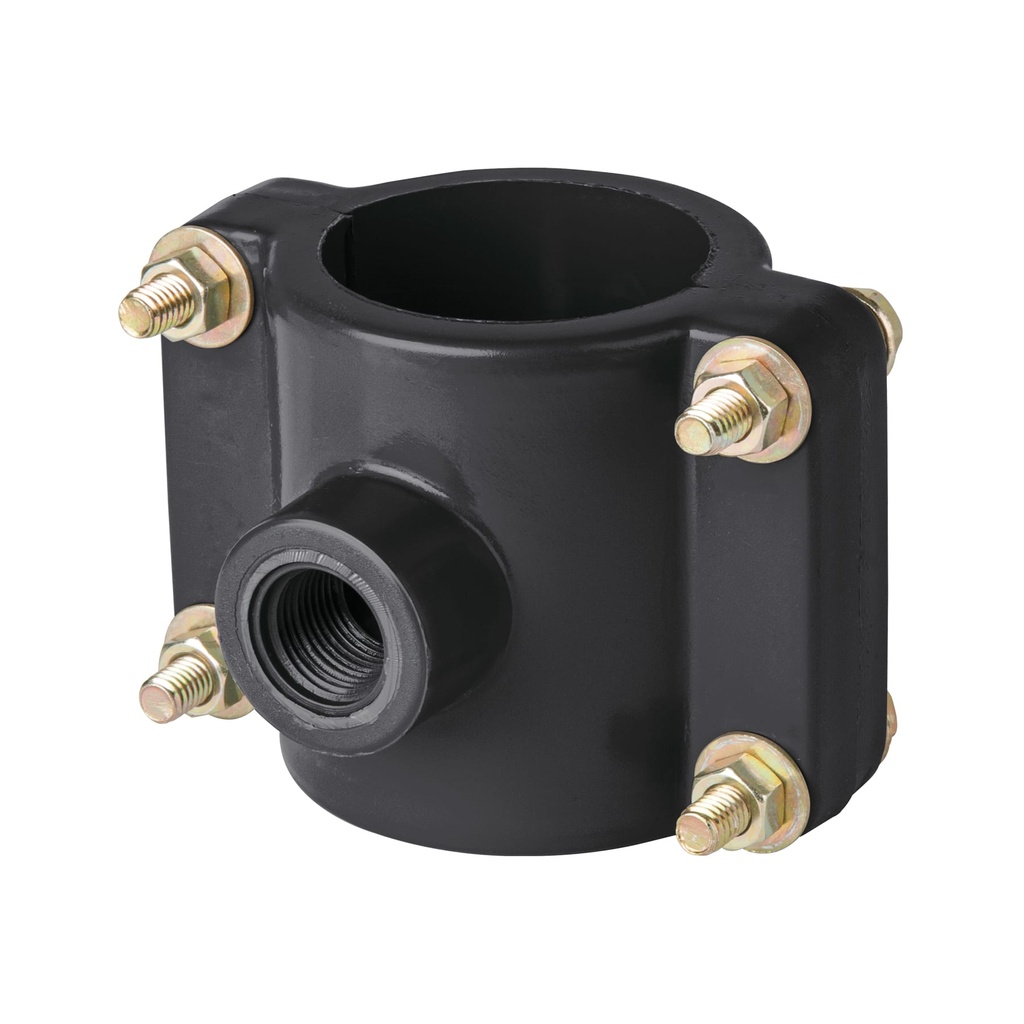 ATD-2 | Abrazadera para toma domiciliaria PP 2' x 1/2', Foset