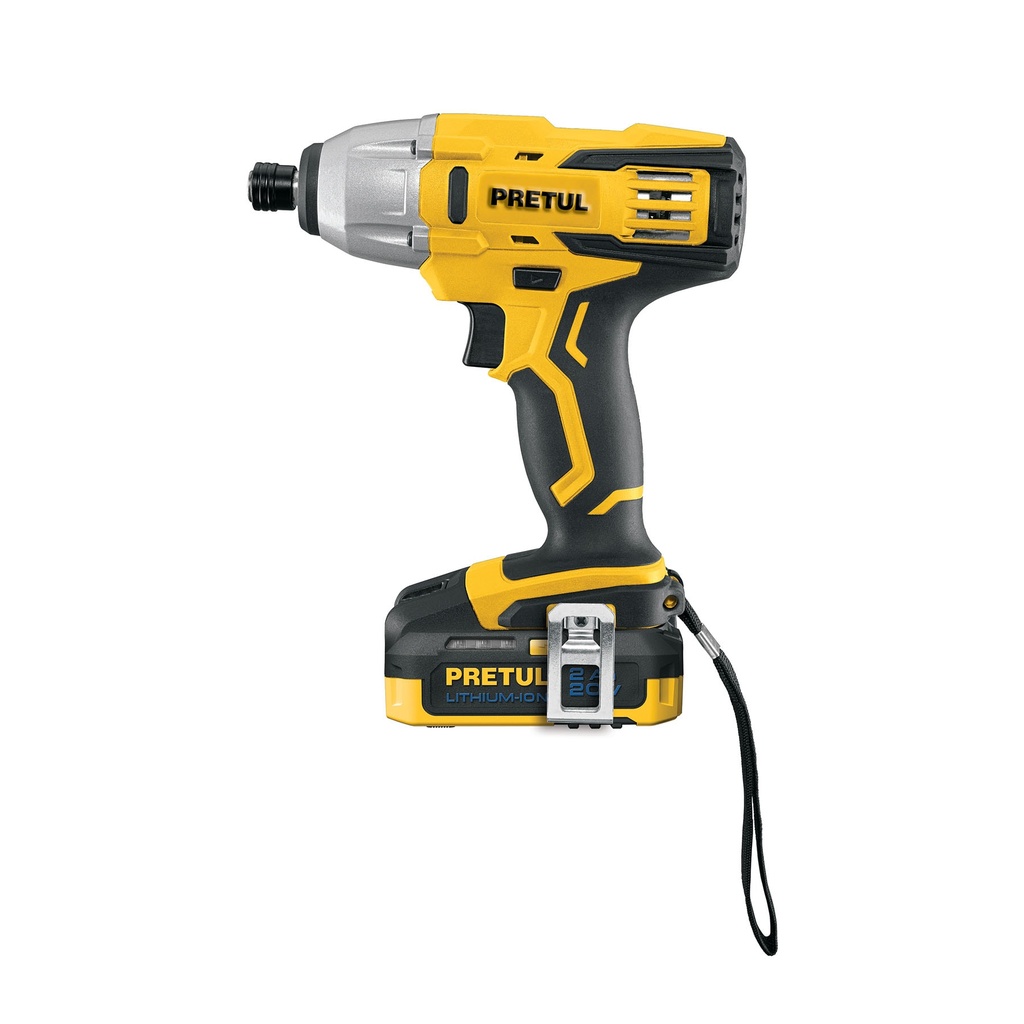 DIMI-20P | Destornillador de impacto inalámbrico 1/4', 20 V, Pretul