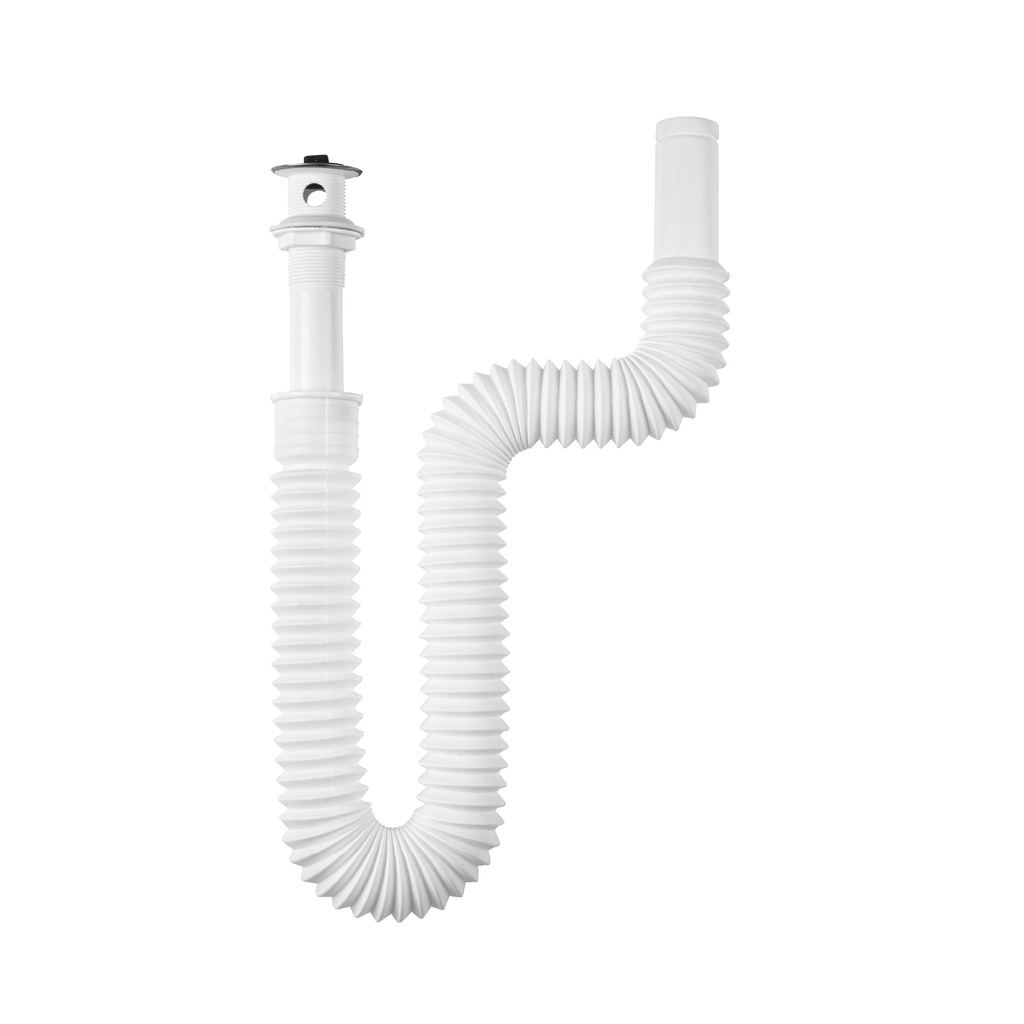 CE-245 | Céspol flexible para lavabo, 90 cm, arillo metálico, Foset