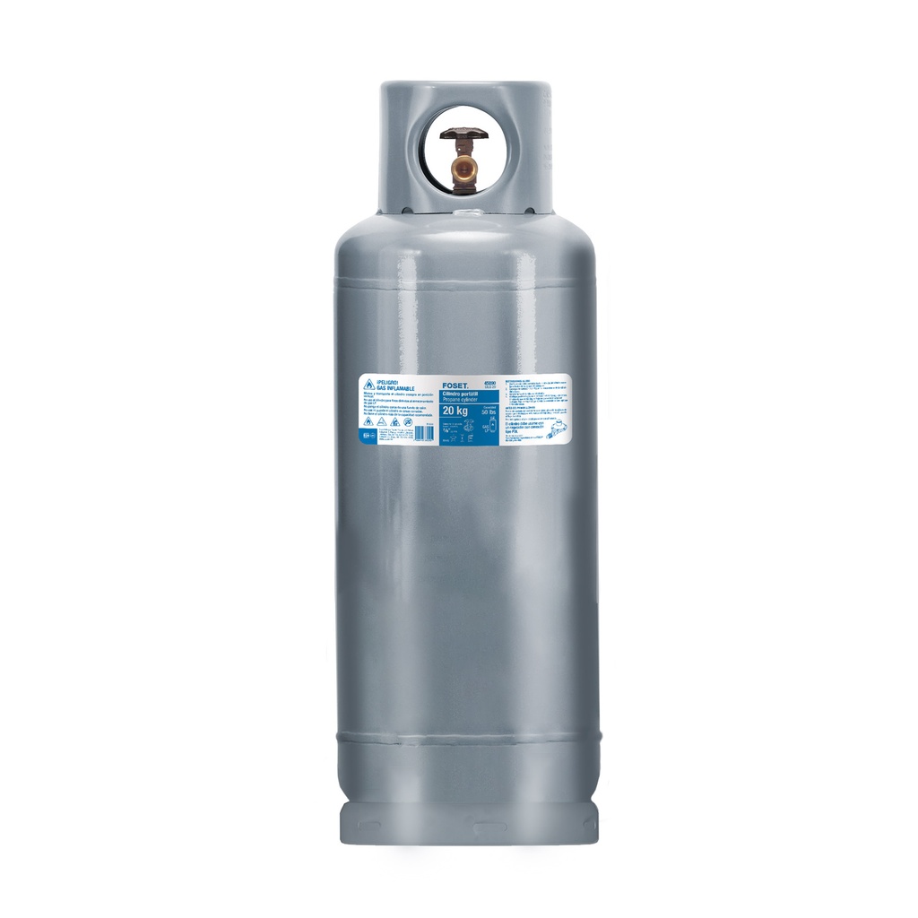 CILG-20 | Cilindro portátil para gas LP, 20kg (44lb) Foset