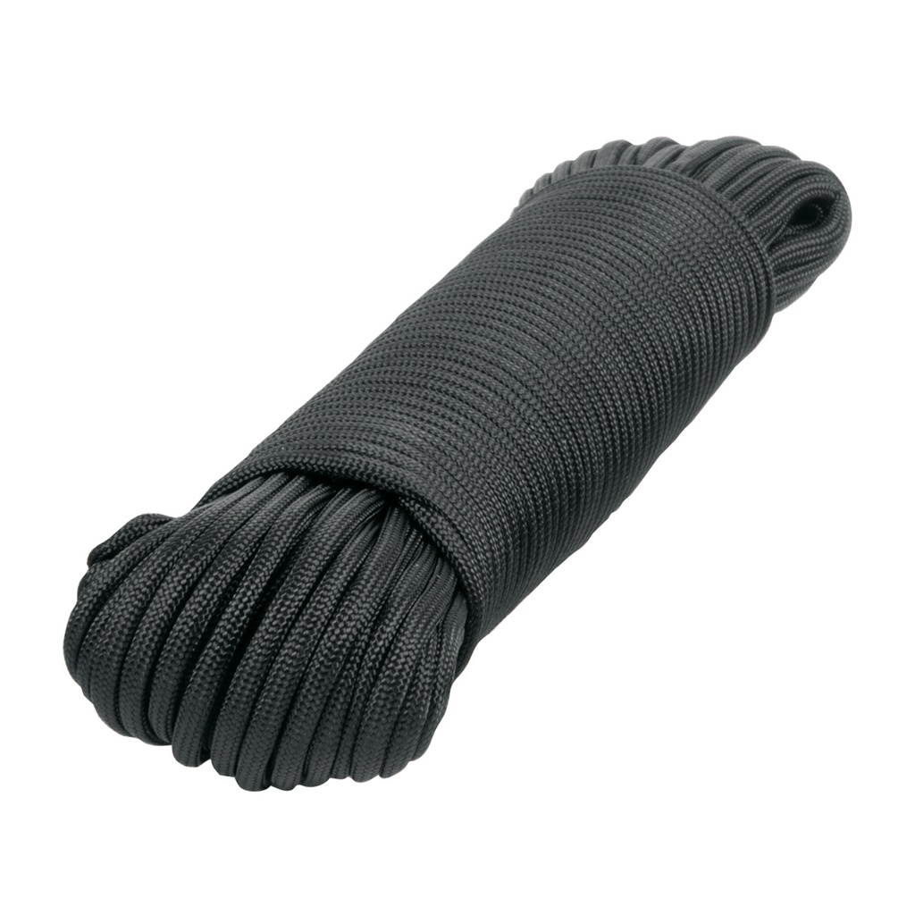 PIO-430NN | Piola de Nylon Paracord de 4mm x 30 m, negro, Fiero