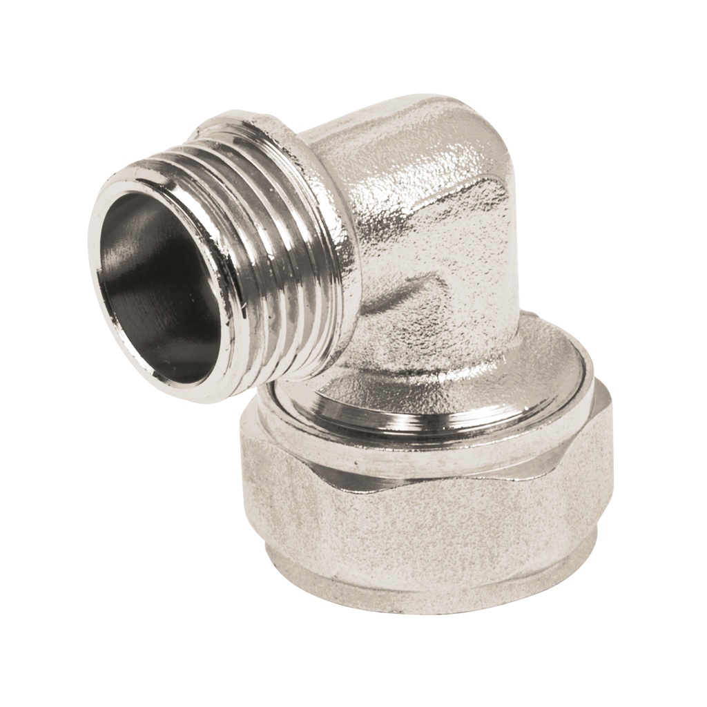 PPG-12M | Codo 90° para PEALPE, 1/2', con rosca macho, Foset