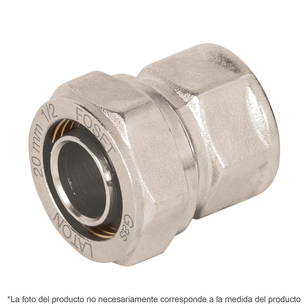 PPG-34NH | Conector para PEALPE, 3/4', con rosca hembra, Foset