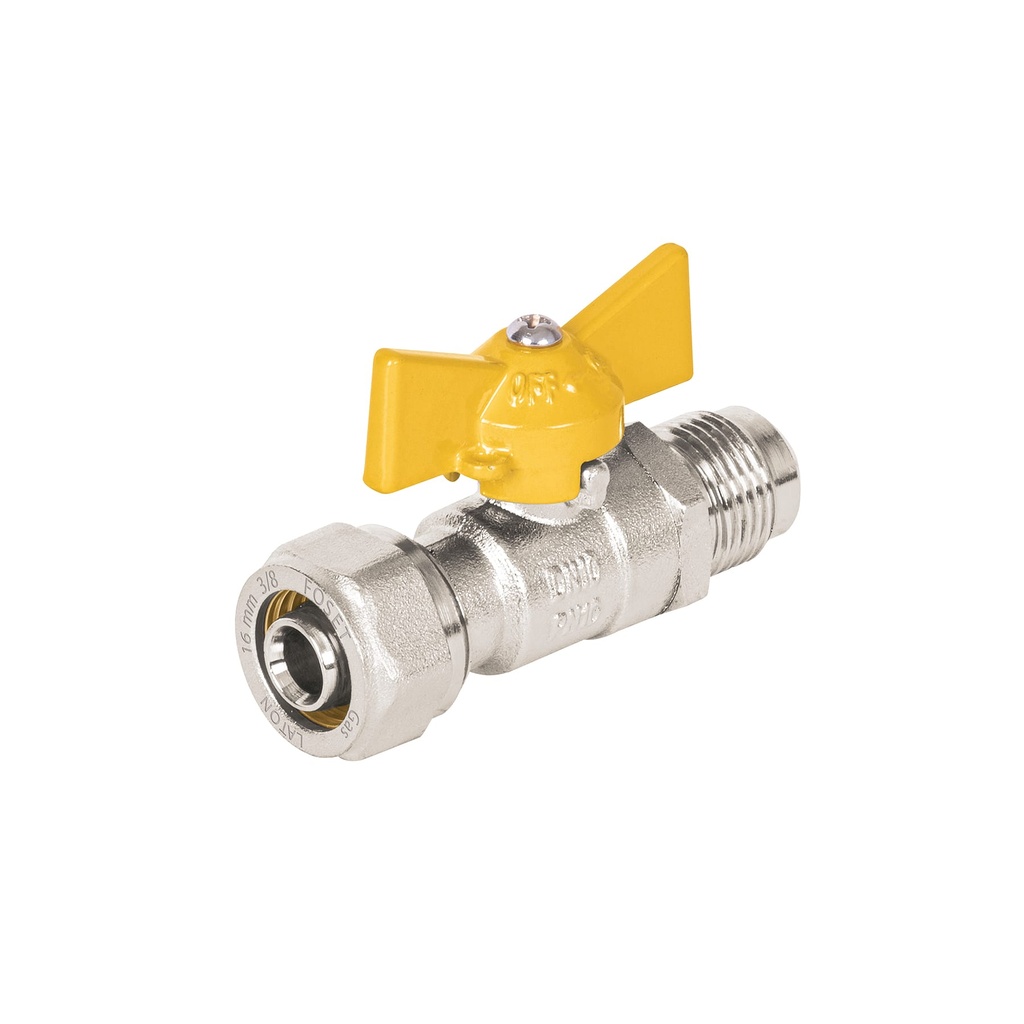 PPG-38VF | Válvula esfera para PE-AL-PE, 3/8'a flare 3/8', Foset