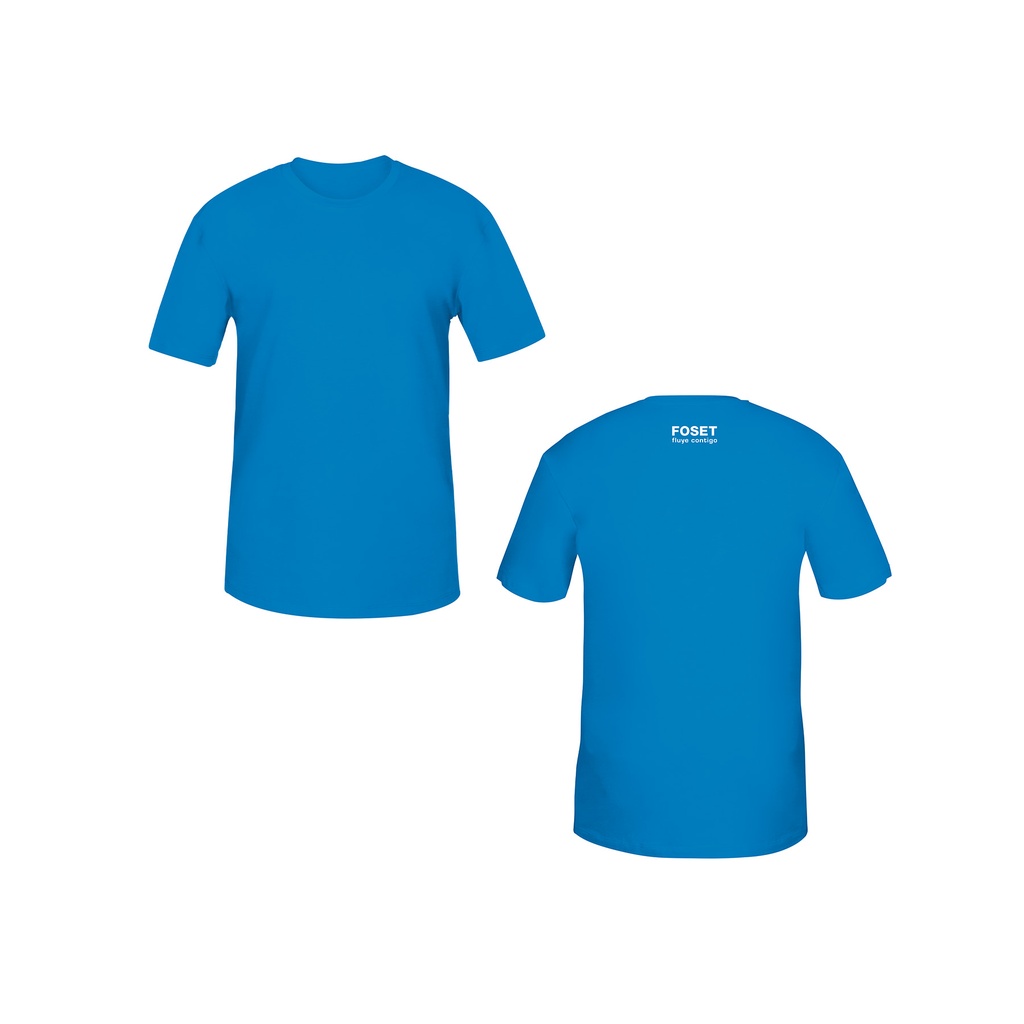 CAM-FOS-36 | Playera cuello redondo para hombre, azul, CH, Truper