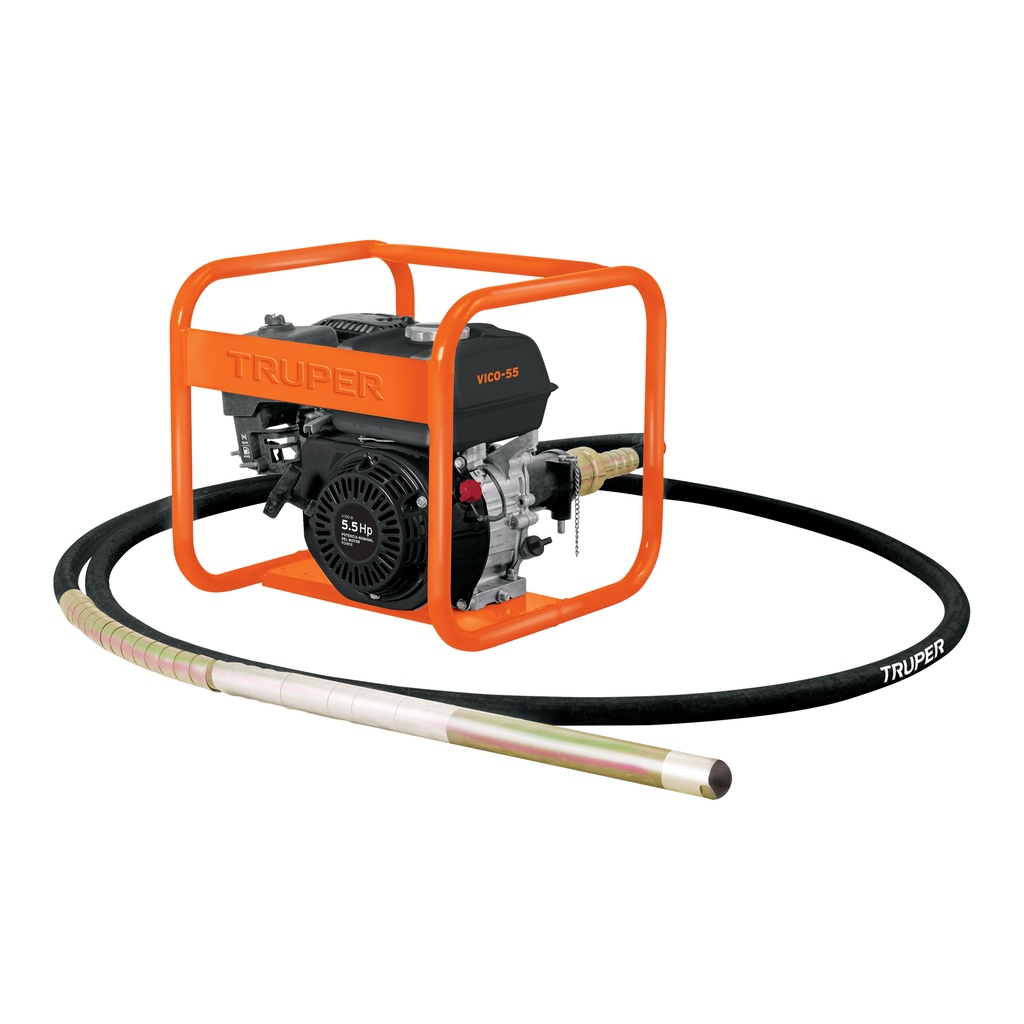 VICO-55 | Vibrador para concreto con motor a gasolina, 5.5 HP, Truper