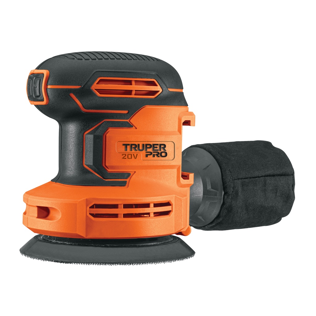 LIRI-20AS | Lijadora roto-orbital 5' inal. 20V, s/accesorios, TRUPER PRO