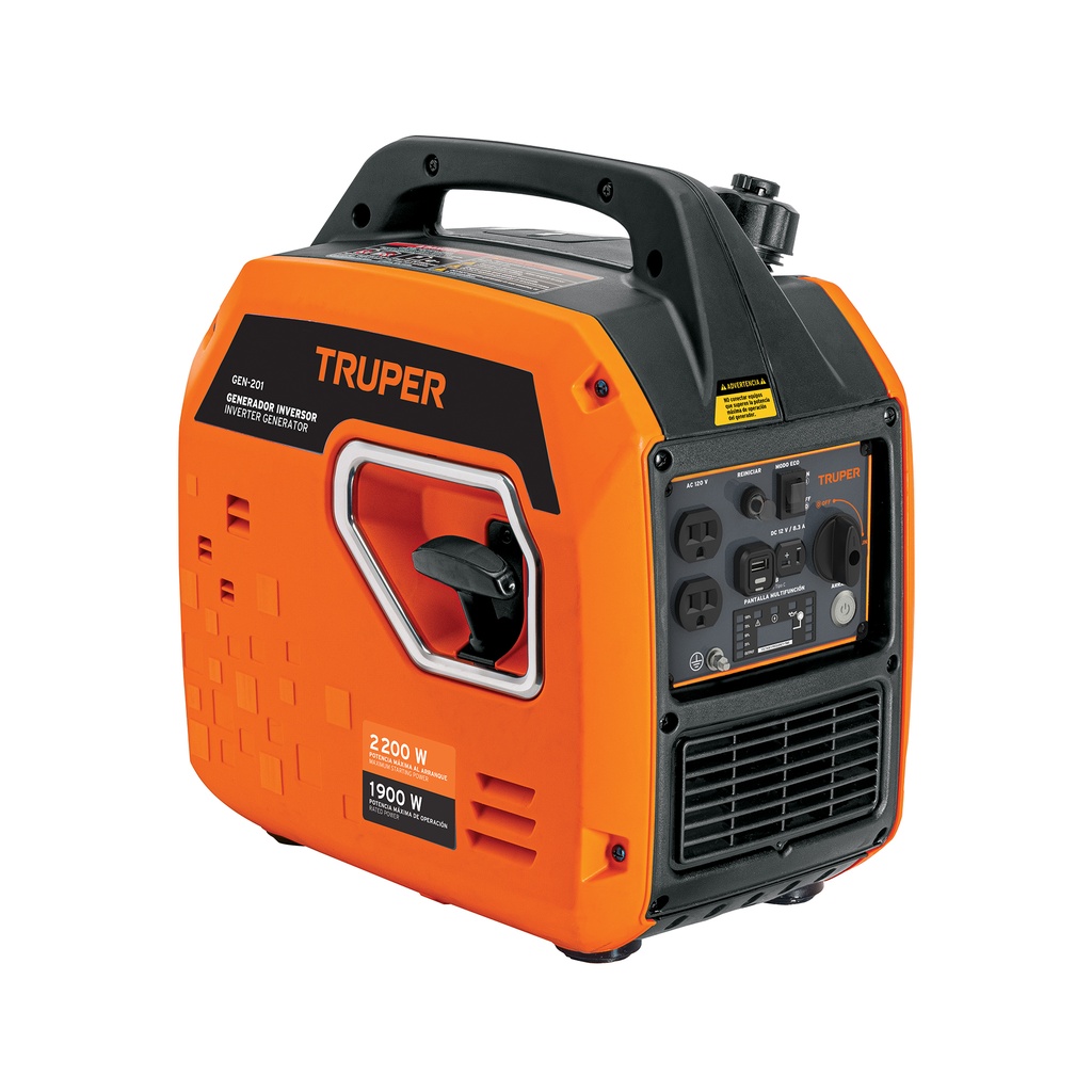 GEN-201 | Generador silencioso inverter 2200W, 80 cc, enc. electrónico