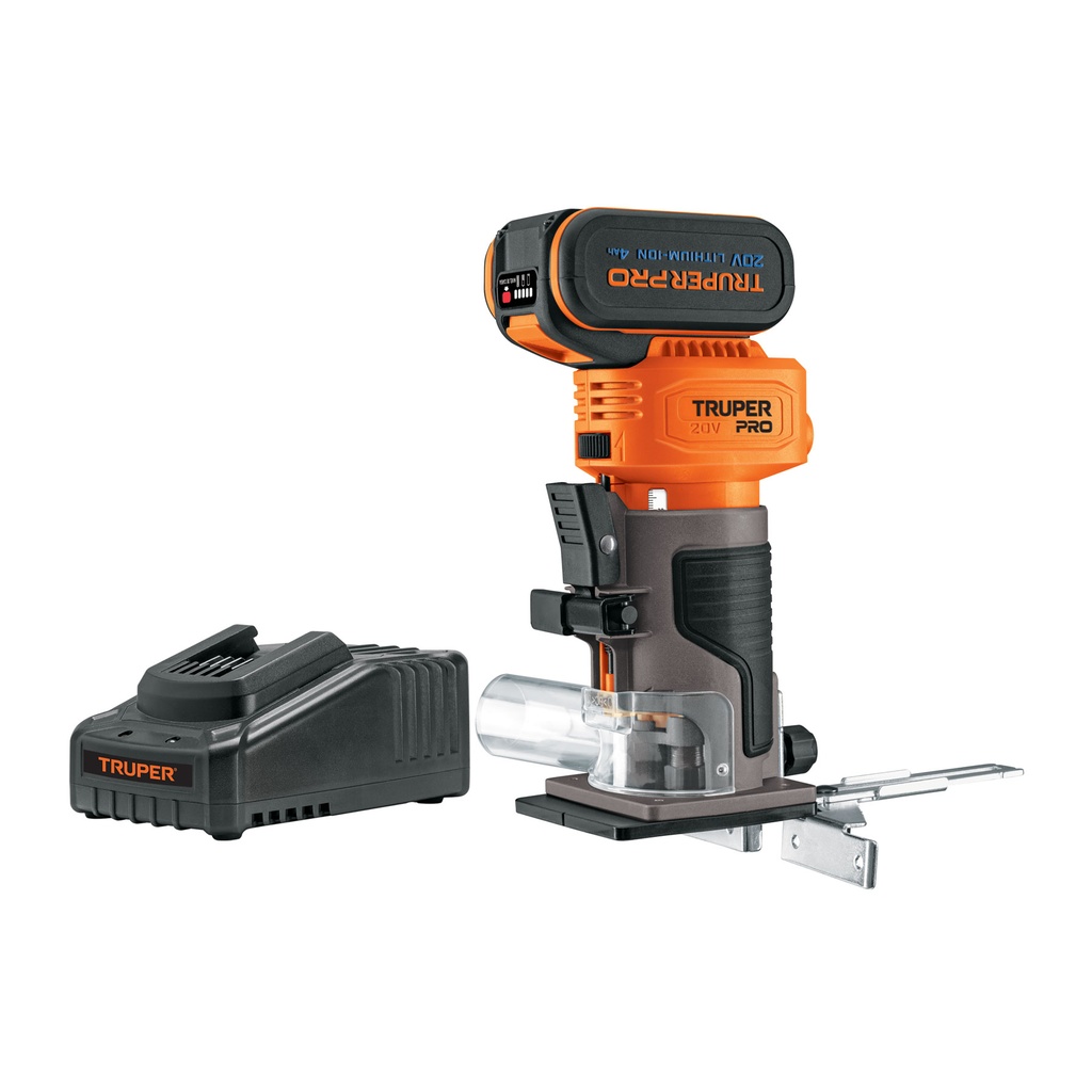 ROUI-20A | Router inal. 20V, 1 bat. 4Ah, 1 carg. TRUPER PRO