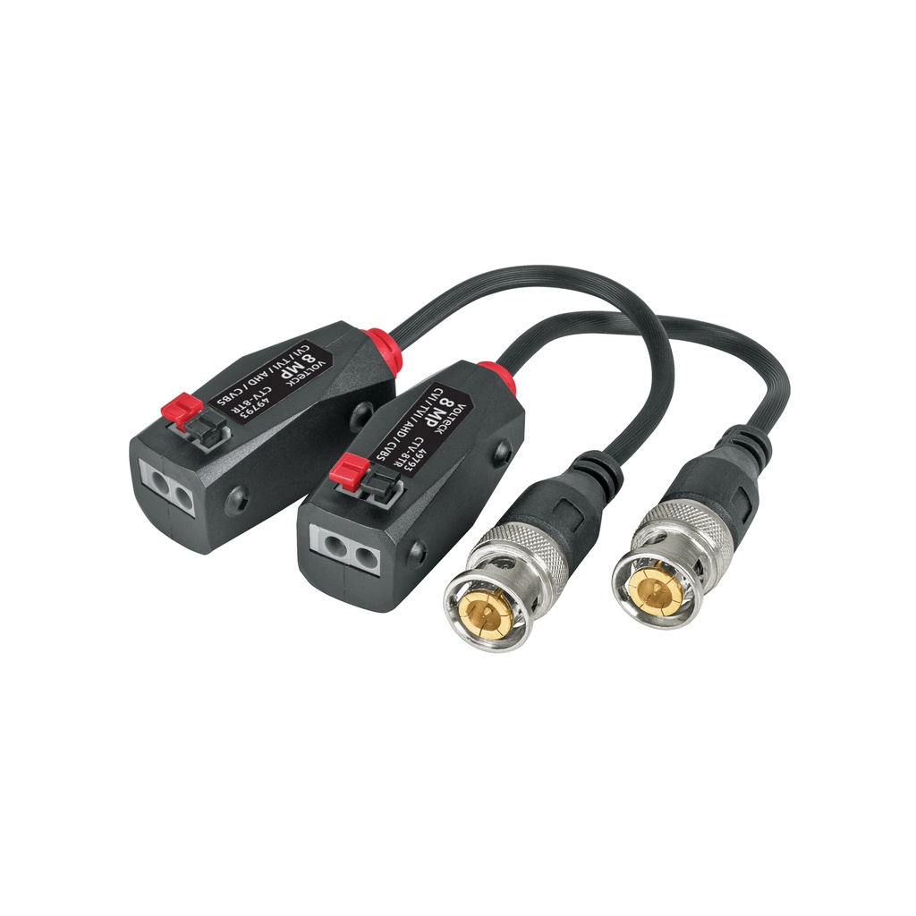 CTV-8TR | Par de Transceptores Pasivos Video Balun, hasta 8MP, Volteck