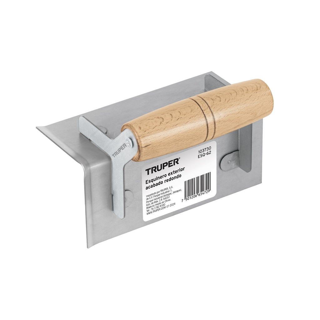 ESQ-62 | Esquinero exterior, para acabado redondeado, Truper