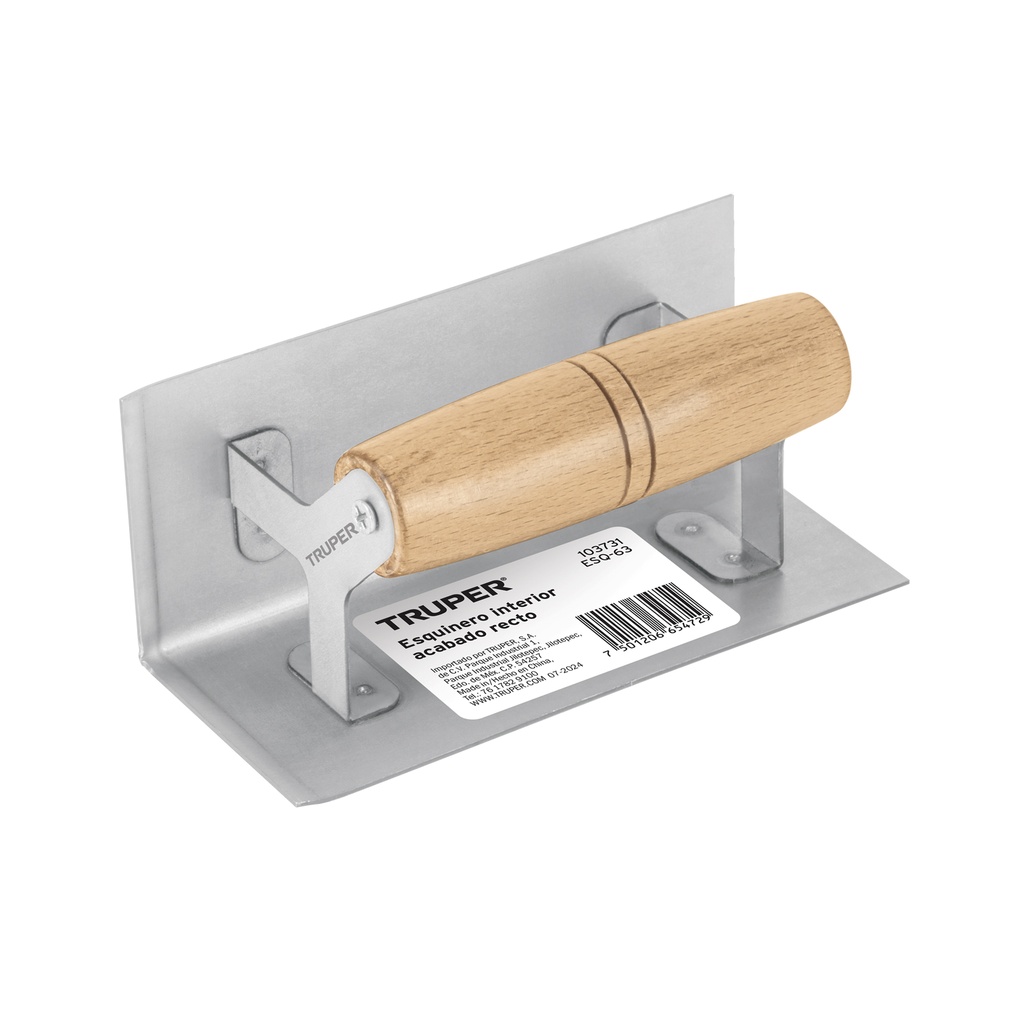 ESQ-63 | Esquinero interior, para acabado recto, Truper