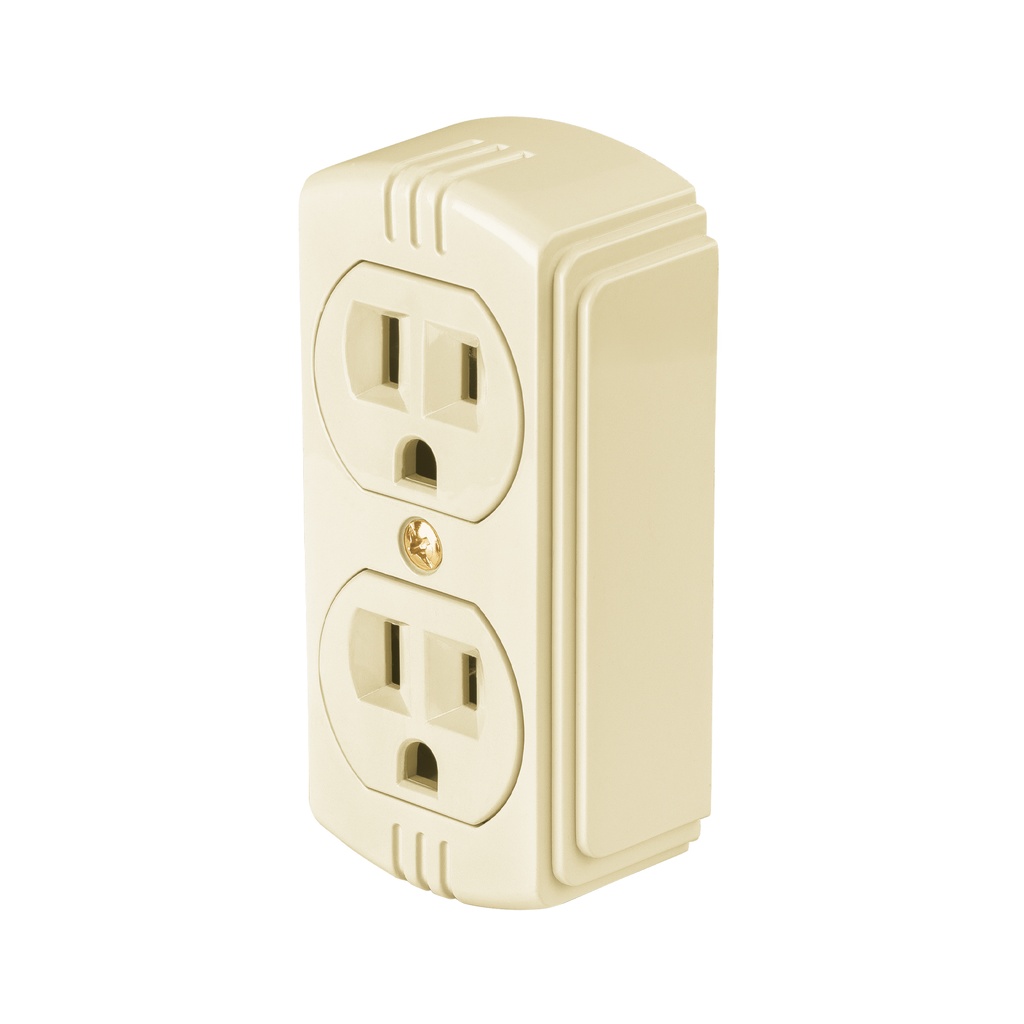 COSO-DAB | Contacto de sobreponer dúplex 2 polos+tierra, granel, Basic