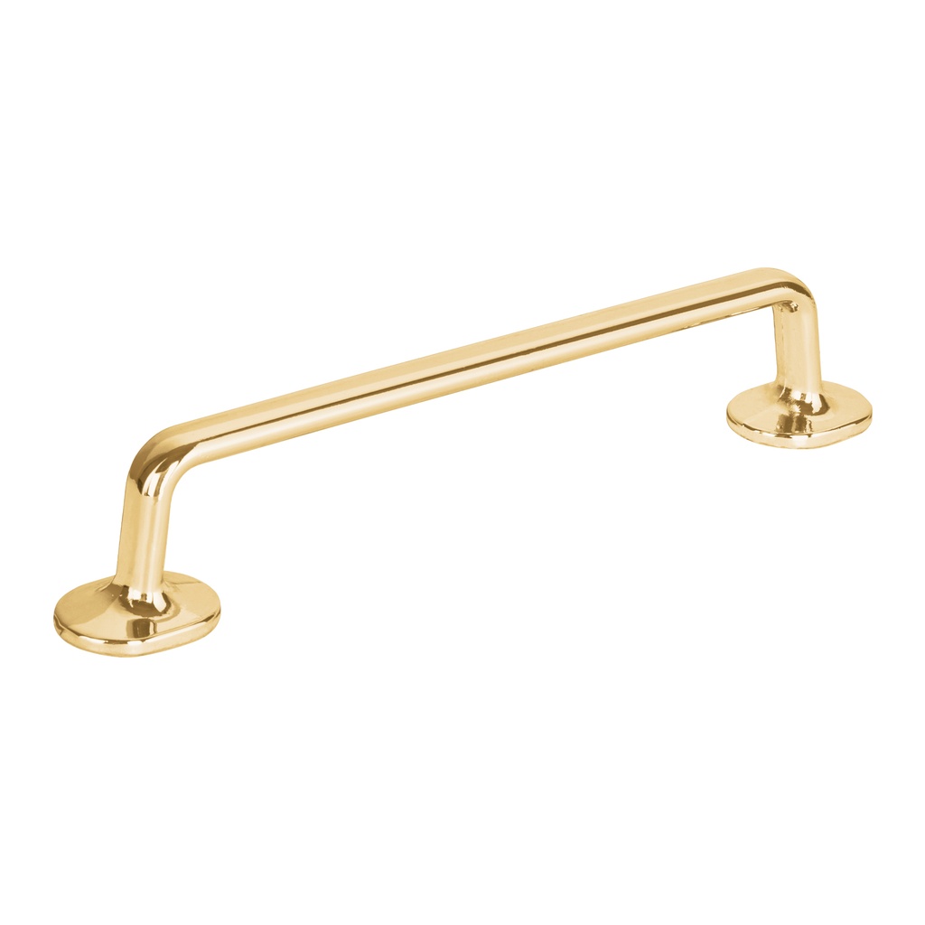 JAL-1322 | Jaladera de 128mm, línea Oviedo, latón brillante, HERMEX