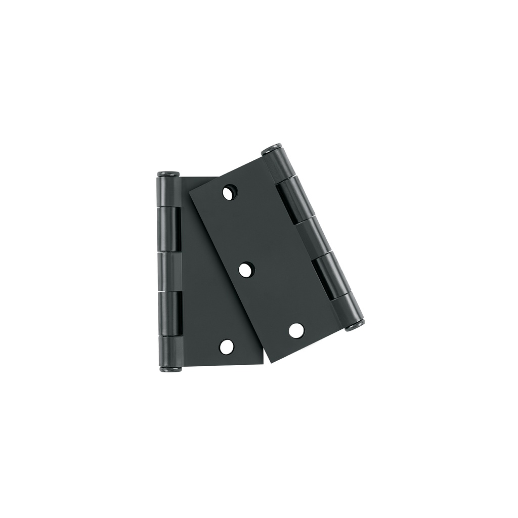 BC-356PB | Bolsa c/2 bisagras cuadradas 3-1/2' acero negro, plana