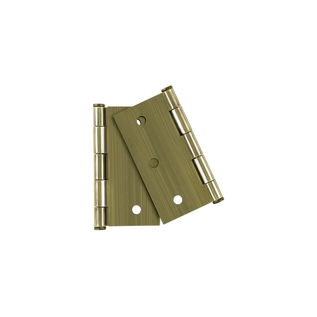 BC-302PPB | Bolsa con 2 bisagras cuadradas 3',acero laton antiguo, BASIC