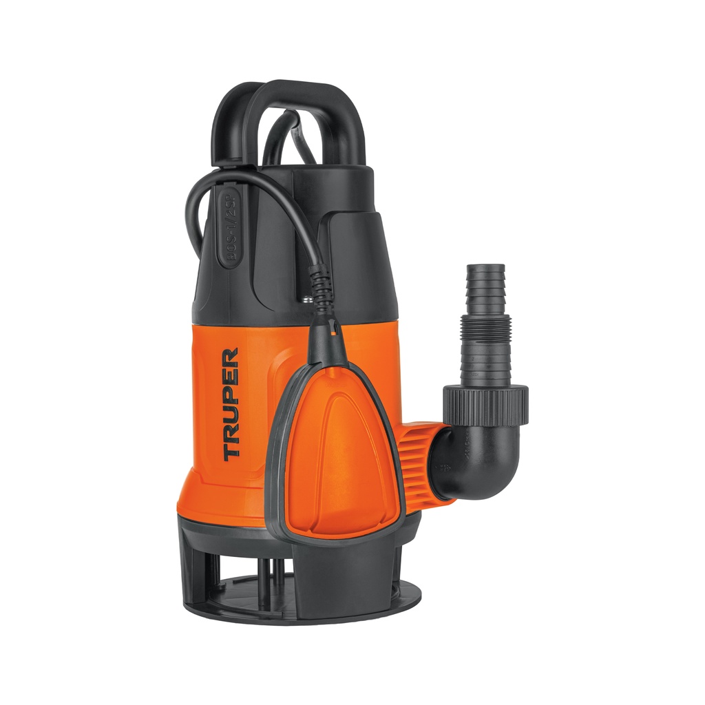 BOS-1/2SP | Bomba sumergible plástica para agua sucia 1/2HP, Truper