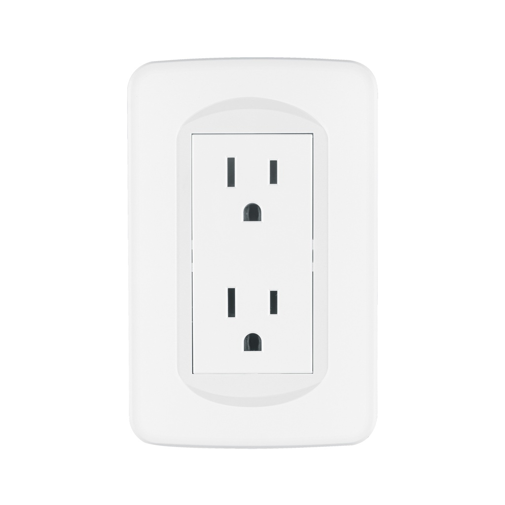 CODO-TB | Placa armada contacto dúplex, 3 módulos, Toledo, Basic