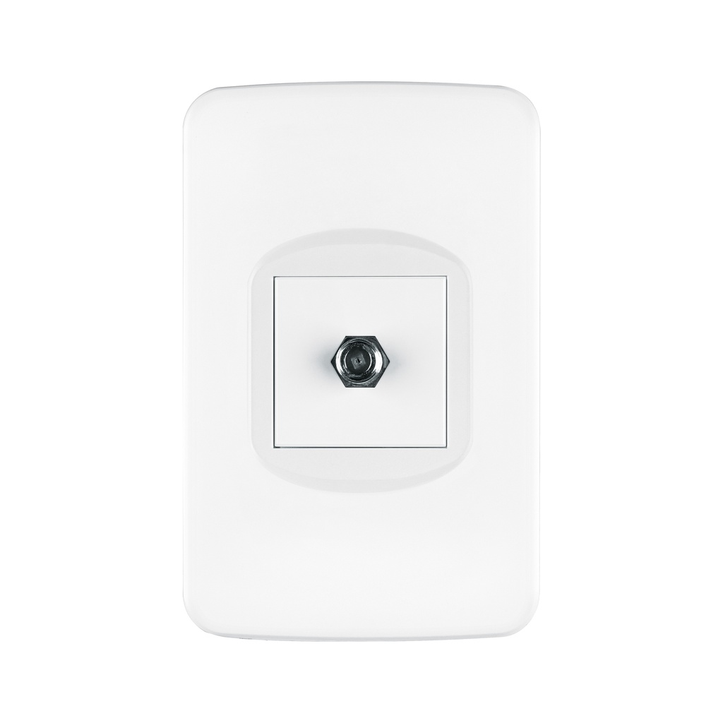 PA-TV-TB | Placa armada 1 toma de TV, 1.5 módulos, Toledo, Basic