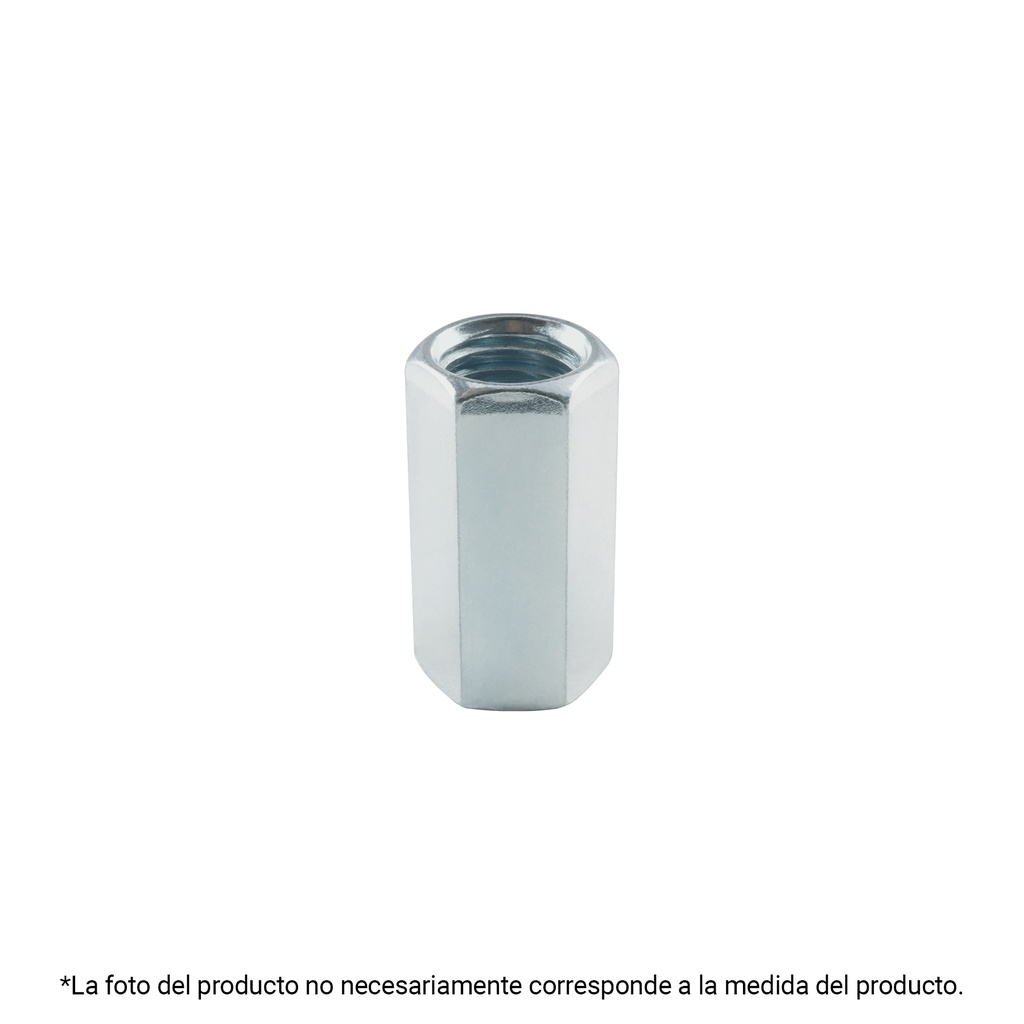 TUEC-3/8 | Bolsa con 5 tuercas cople, 3/8' acero galvanizado , FIERO